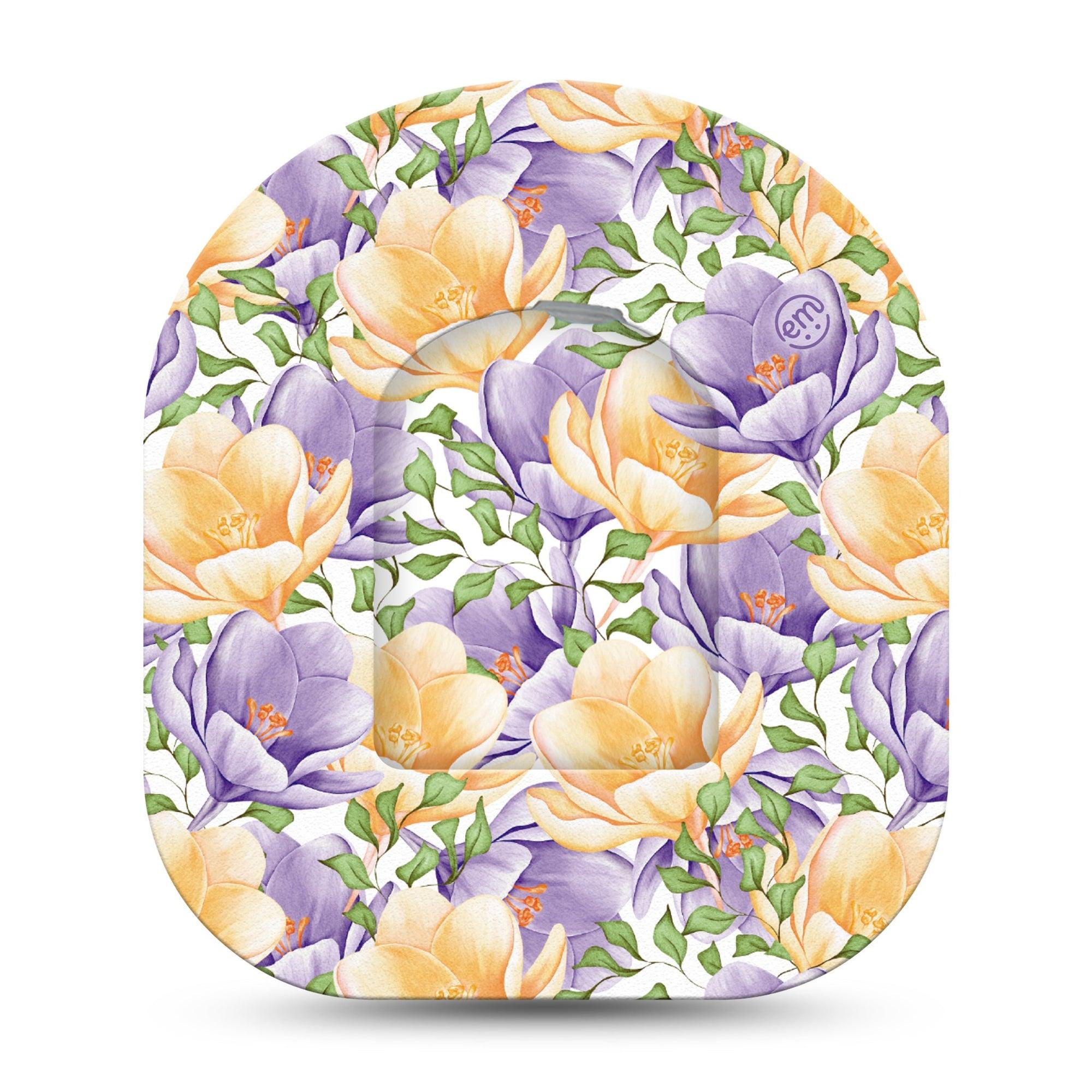 ExpressionMed Crocus Flowers Pod Center Sticker and Tape Paper Flower Craft Inspired, Vinyl Sticker and Tape Design Pump Design