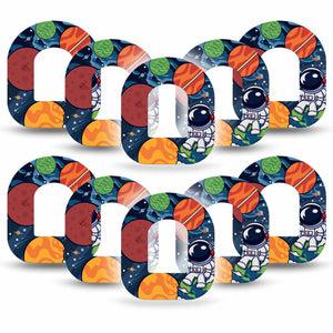 ExpressionMed Astronaut Omnipod Tape 10-Pack Space Travel Cartoon, Adhesive Patch Pump Design
