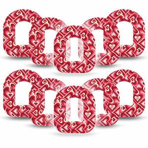 ExpressionMed Cherry Blossom Omnipod Tape 10-Pack Tape Limewash Painted White Blooms, Adhesive Tape Pump Design