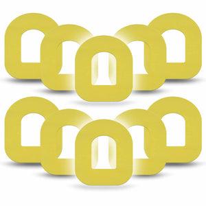 ExpressionMed Butter Yellow Omnipod Tape, 10-Pack Tape Solid Shade Of Pink, Adhesive Patch Pump Design