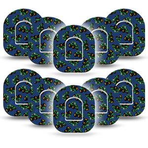 ExpressionMed Tractors Omnipod Tape, 10-Pack Tape and 10-Pack Sticker Green Tractors, Adhesive Patch Pump Design