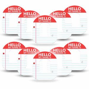 ExpressionMed Name Tag Omnipod Tape, 10-Pack Tape National Diabetes Month, Adhesive Patch Pump Design