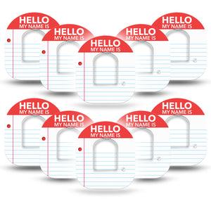 ExpressionMed Name Tag Omnipod Tape, 10-Pack Tape and 10-Pack Sticker National Diabetes Month, Adhesive Patch Pump Design