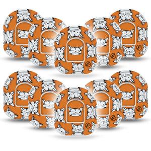 ExpressionMed Cat Pod Tape 10-Pack Sticker and Tape, Feline Friend Adhesive Patch Pump Design