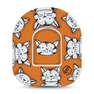 ExpressionMed Cat Pod Tape Single Sticker and Tape, Feline Friend Adhesive Patch Pump Design