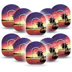 Sunset Pod Cover 10-Pack Tape and Sticker