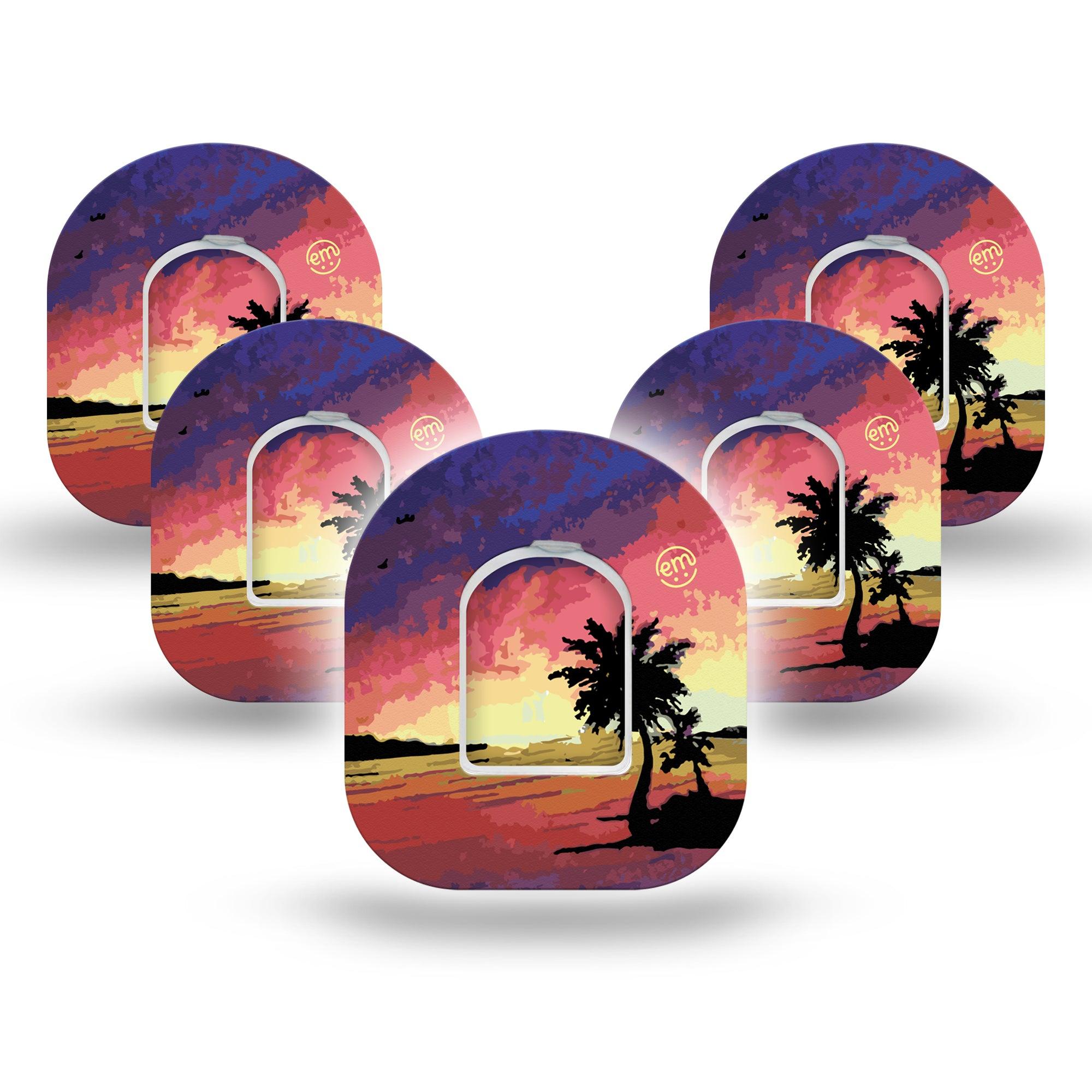 Sunset Pod Cover 5-Pack Tape and Sticker