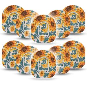 Sunflower Pod Tape 10-Pack Sticker and 10-Pack Tape