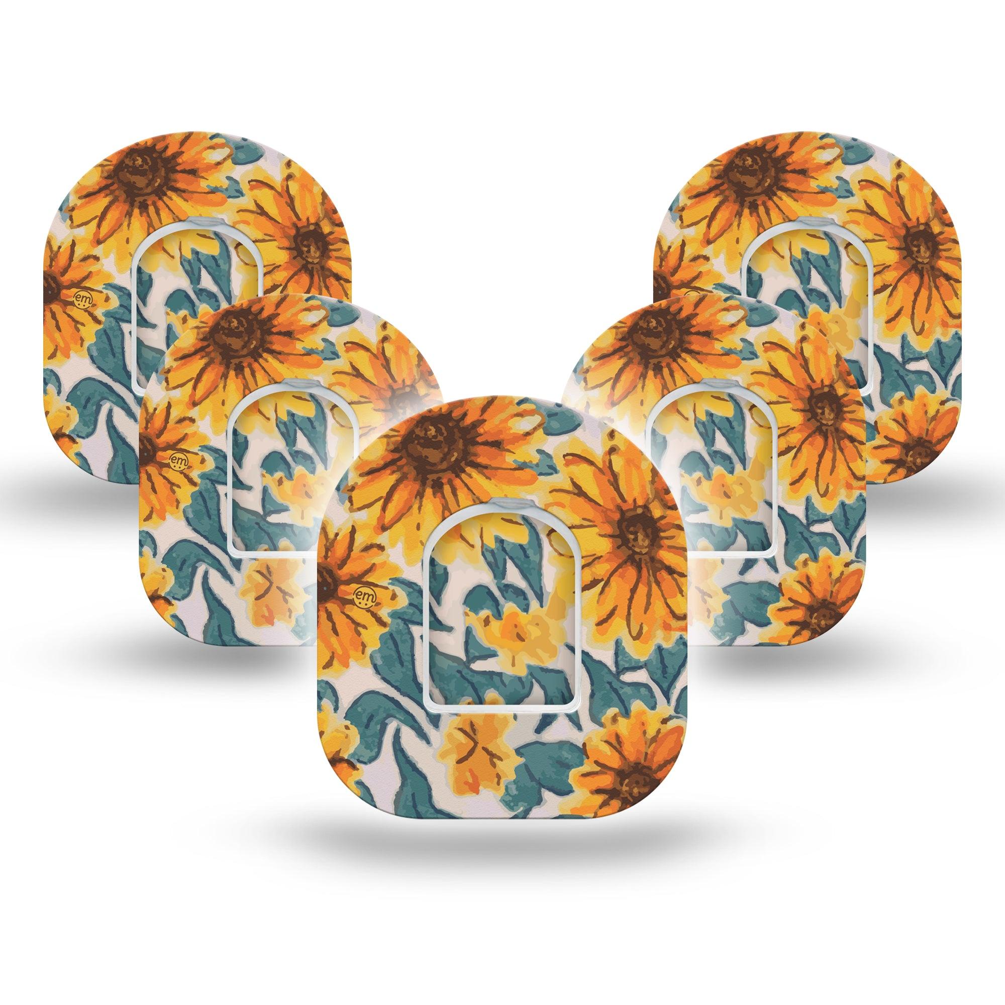 Sunflower Pod Tape 5-Pack Sticker and Tape