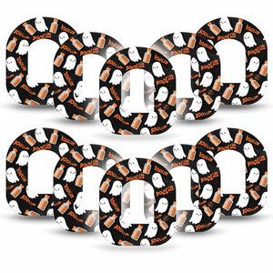 ExpressionMed Boolus Pod Tape, 10-Pack, Enchanting Cute Ghosts, Omnipod Plaster Patch Design
