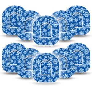 Snowflake Pod Cover 10-Pack with center stickers