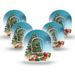 ExpressionMed Oh, Christmas Tree Pod Tape 5-Pack with center stickers