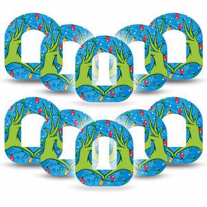 ExpressionMed Holiday Heart Hands Pod Tape 10-Pack Snow Love Motion, Medtronic Adhesive Patch Design