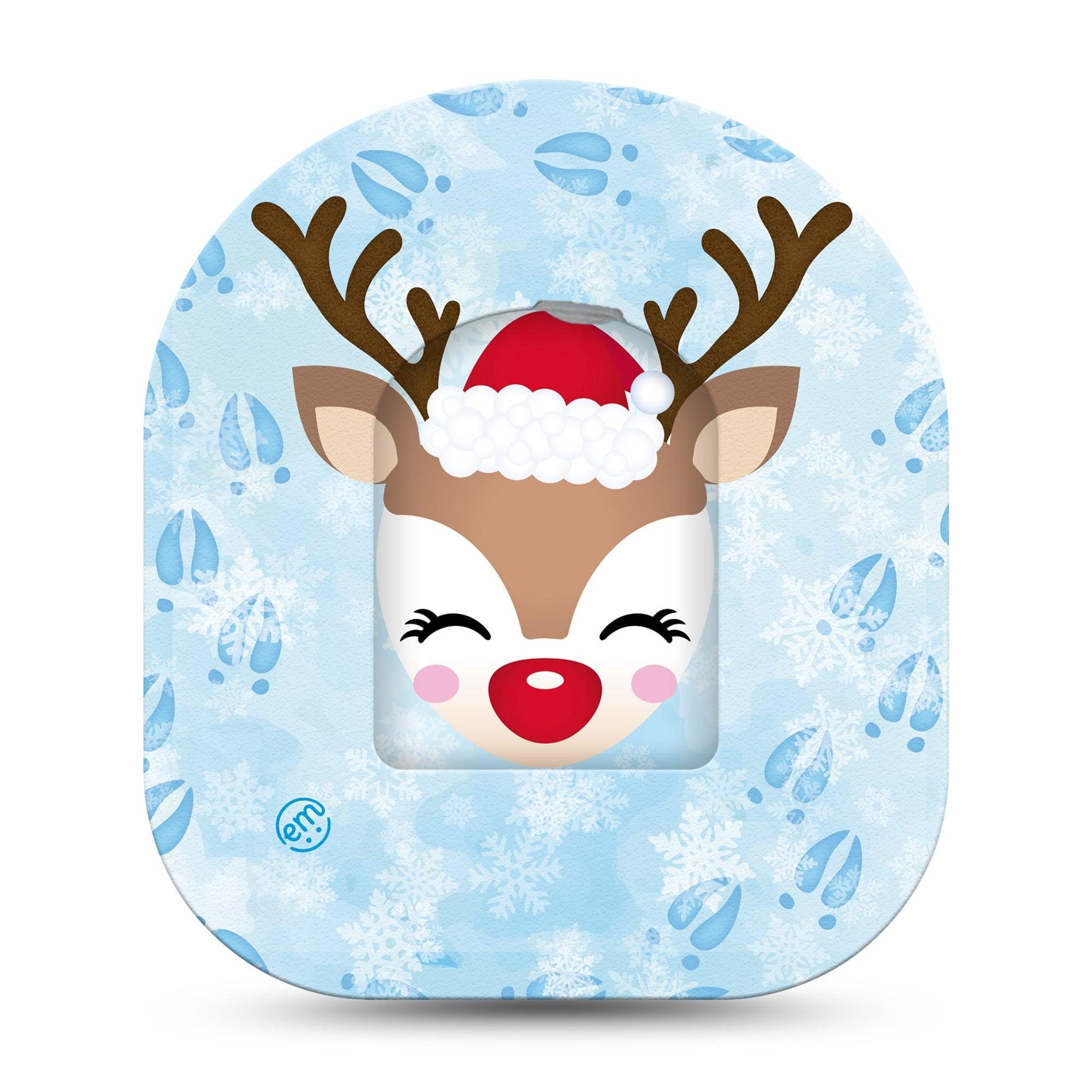 ExpressionMed Flurry the Reindeer Pod Sticker Cute Snow Reindeer, Pump Tape and Sticker Pairing