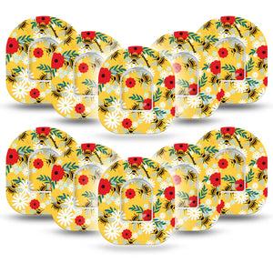 Bees and Flowers Pod Tape 10-Pack Sticker and Tape