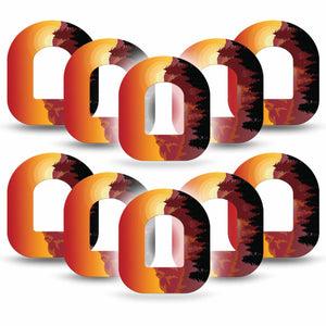 Sunset Mountain Custom Pod CGM Monitor Group Tapes 10-Pack ExpressionMed