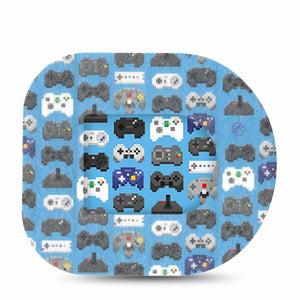 ExpressionMed Gamer Omnipod Full Wrap Center Sticker and Pod Tape Game Controller Vinyl Sticker and Tape Design Pump Design