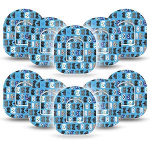 ExpressionMed Gamer Custom Pod CGM Monitor Group Tapes 10-Pack Sticker and 10-Pack Tape ExpressionMed