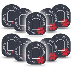ExpressionMed Diabetes Alert Pod Cover 10-Pack Tape and Sticker