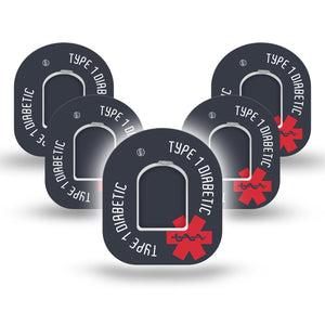 ExpressionMed Diabetes Alert Pod Cover 5-Pack Tape and Sticker