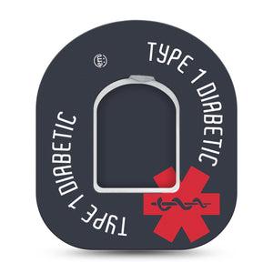 ExpressionMed Diabetes Alert Pod Cover Single Tape and Sticker