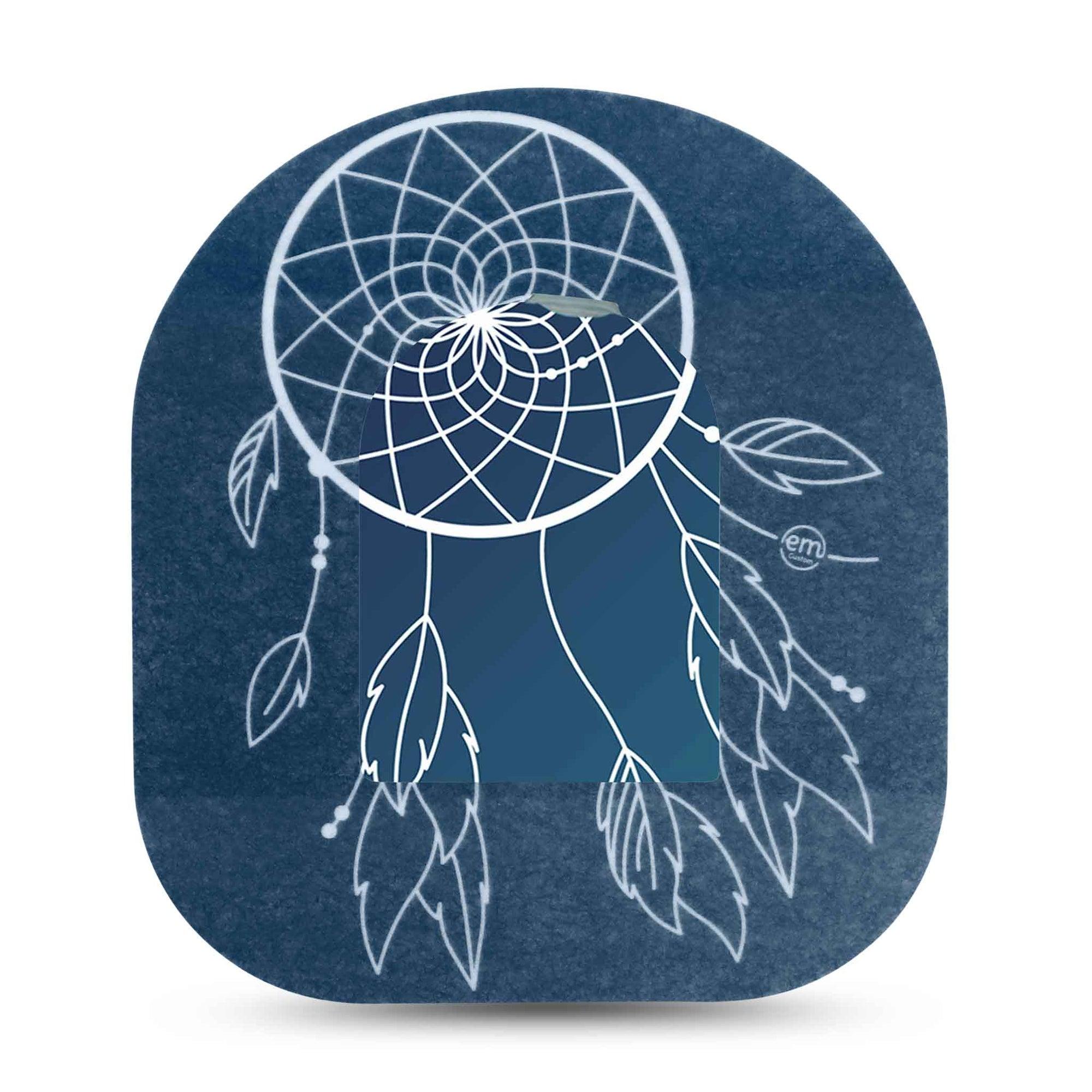 Blue Dreamcatcher pod Transmitter Sticker with Tape Midnight Blue Dreamcatcher Pump Design