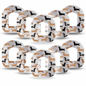 Daschunds Pod Patch 10-Pack Tape