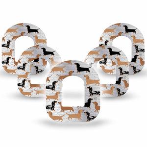 Daschunds Pod Patch 5-Pack