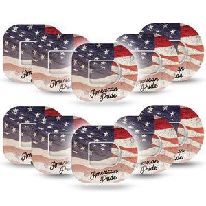American Pride Pod Cover 10-Pack Tapes and 10-Pack Stickers