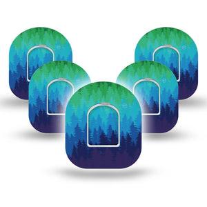 ExpressionMed Pine Trees Pod Patch 5-Pack Tape and Sticker