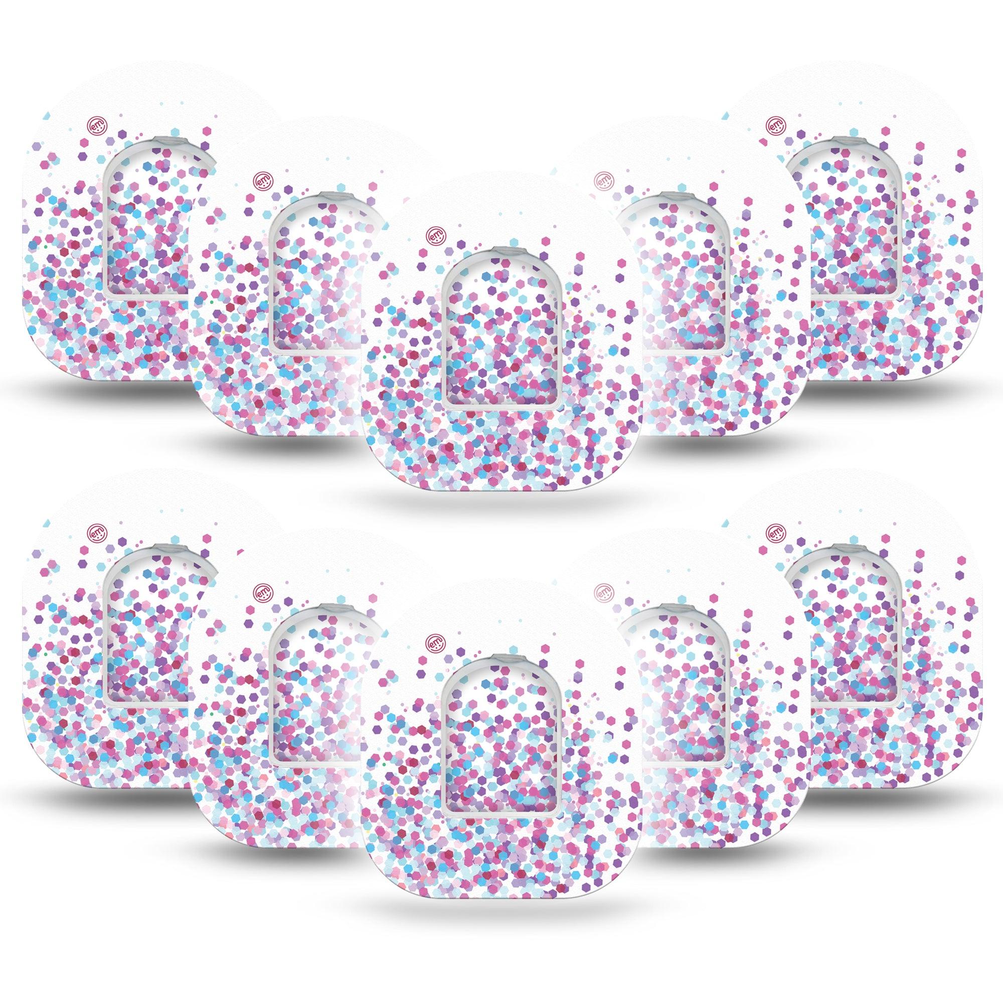 Confetti Pod Cover 10-Pack Tape and Sticker
