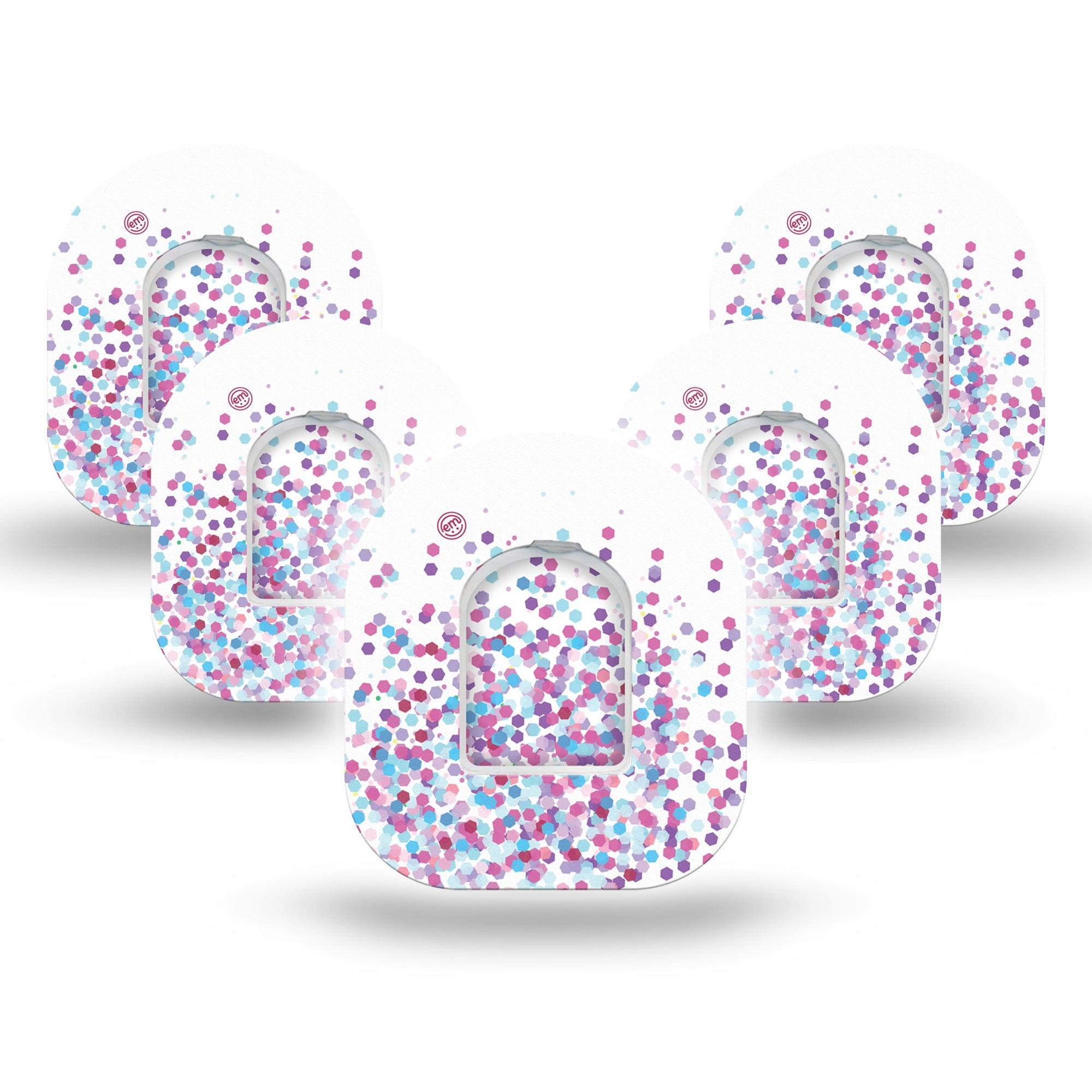 Confetti Pod Cover 5-Pack Tape and Sticker
