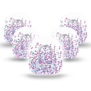 Confetti Pod Cover 5-Pack Tape and Sticker