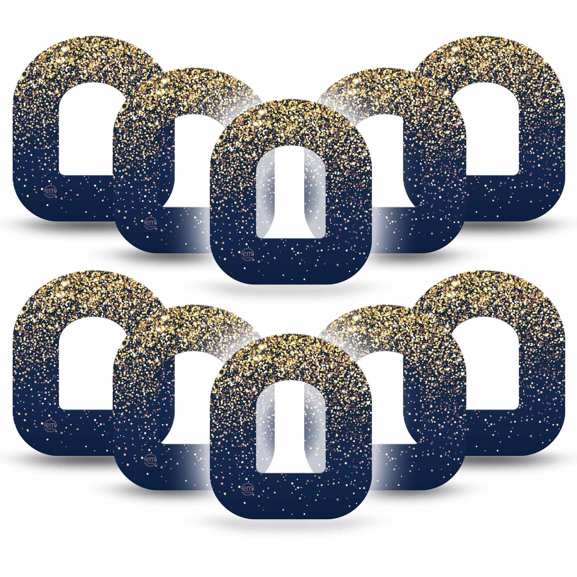 ExpressionMed Gold Sparkles Pod Patch 10-Pack Tape