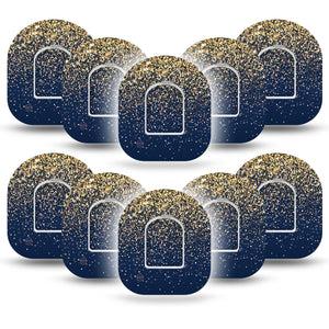ExpressionMed Gold Sparkles Pod Patch 5-Pack Tape and Sticker