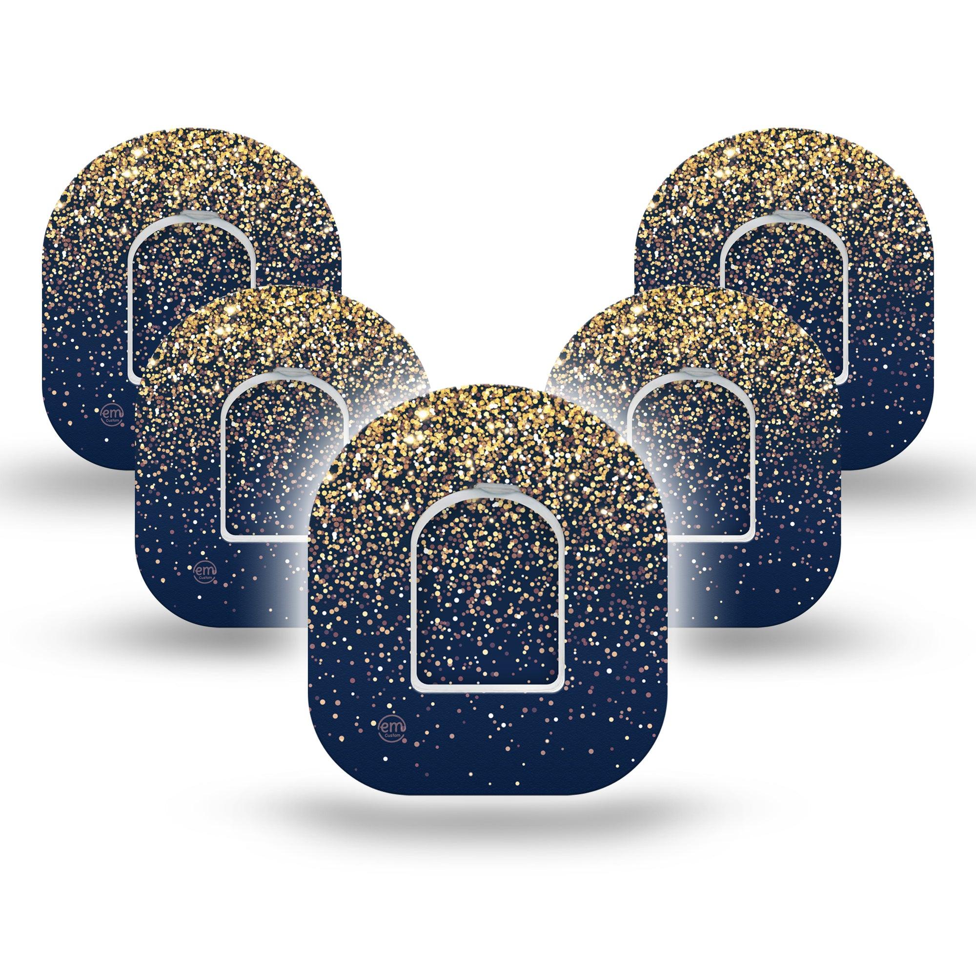 ExpressionMed Gold Sparkles Pod Patch 5-Pack Tape and Sticker