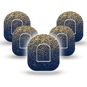 ExpressionMed Gold Sparkles Pod Patch 5-Pack Tape and Sticker