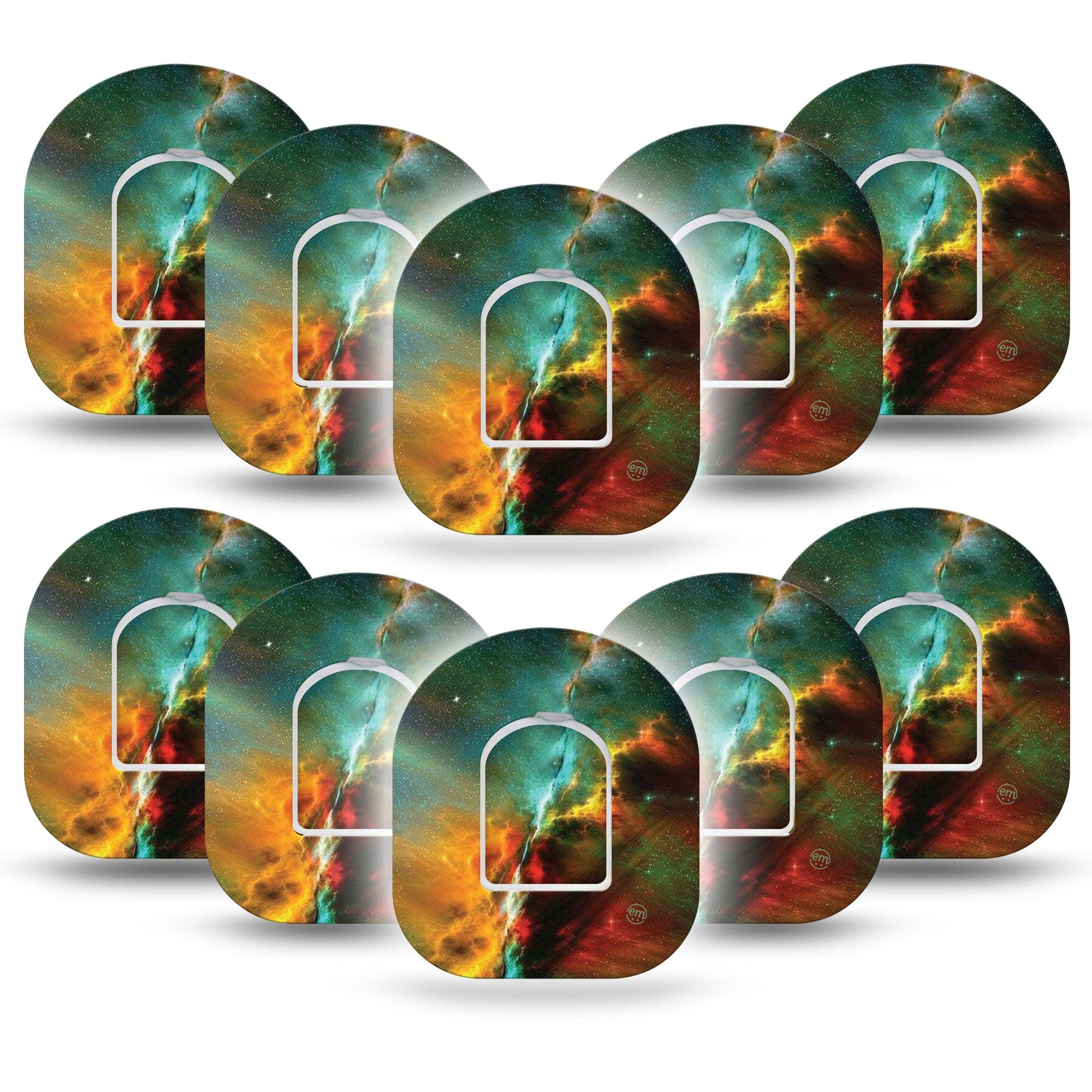 ExpressionMed Nebula Pod Cover 10-Pack with center sticker