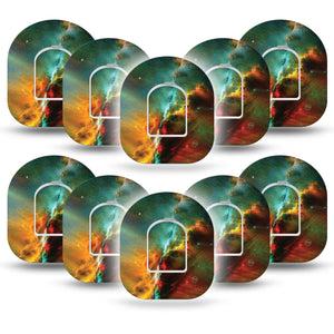 ExpressionMed Nebula Pod Cover 10-Pack with center sticker