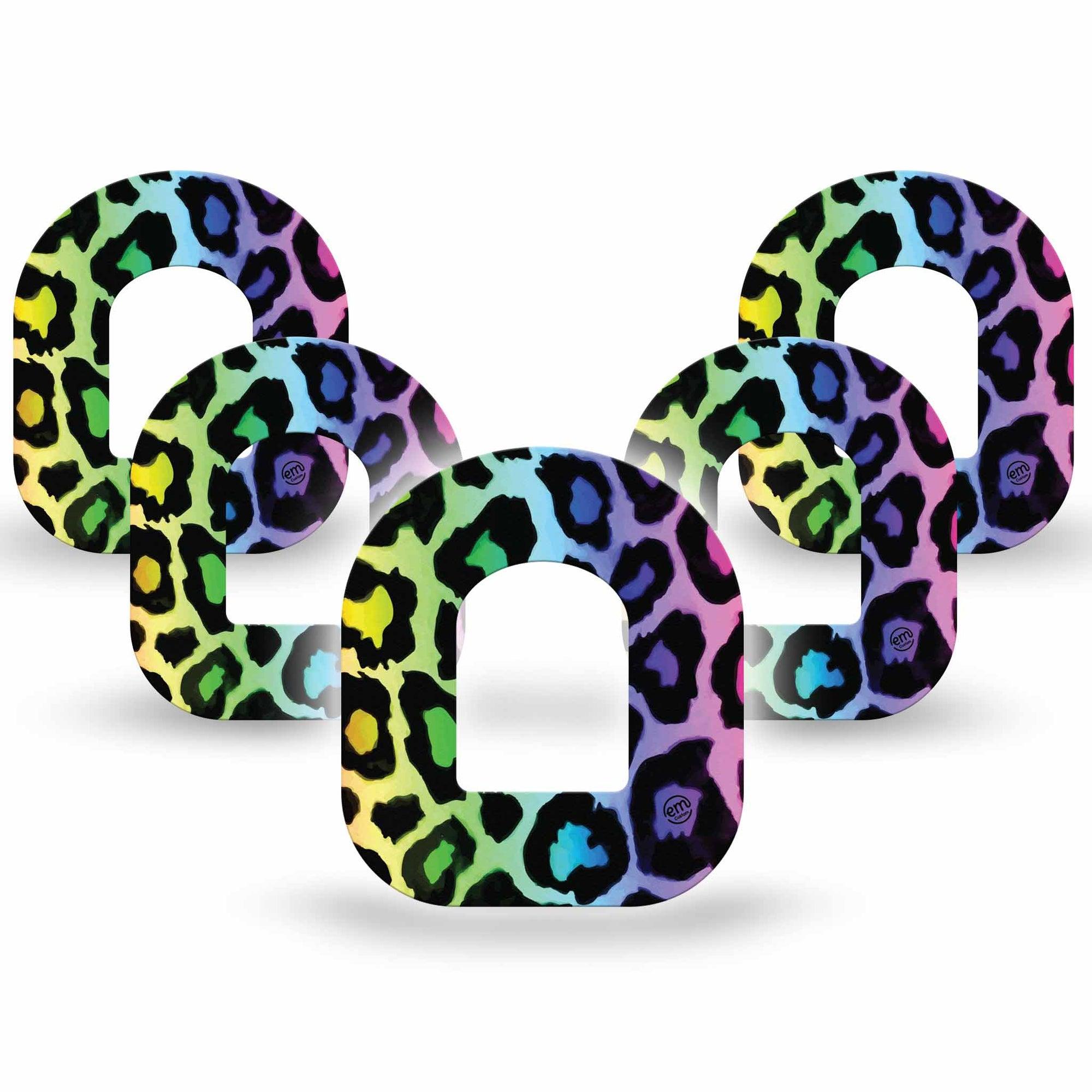 ExpressionMed Multicolor Cheetah Print Pod CGM Group Tapes 5-Pack ExpressionMed
