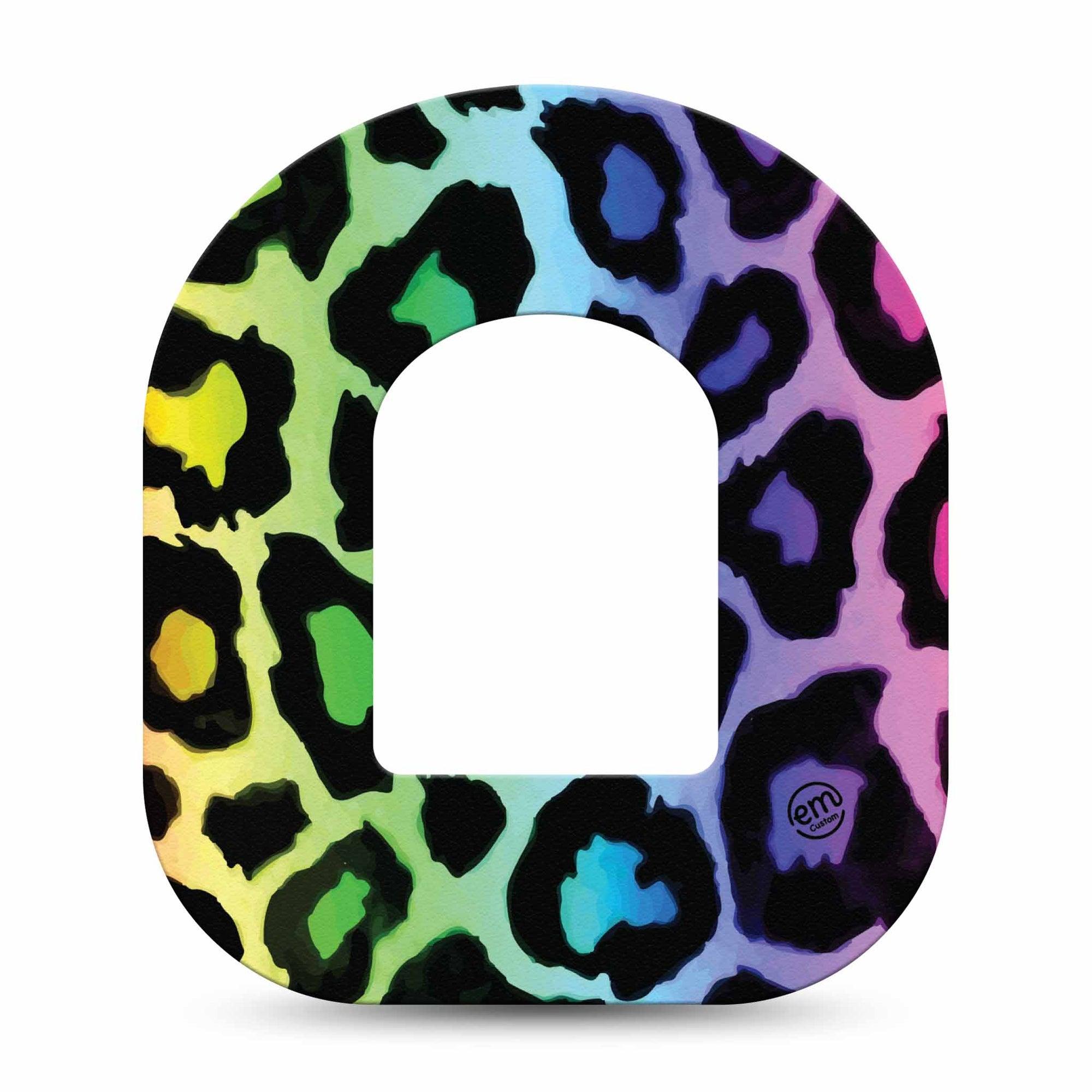 ExpressionMed Multicolor Cheetah Print Pod CGM Single Tape ExpressionMed 