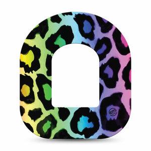 ExpressionMed Multicolor Cheetah Print Pod CGM Single Tape ExpressionMed 