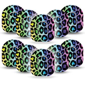 ExpressionMed Multicolor Cheetah Print Pod CGM Group Tapes 10-Pack Sticker and Tape ExpressionMed
