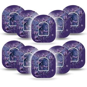 ExpressionMed Purple Butterfly Pod Tape 10-Pack with center stickers