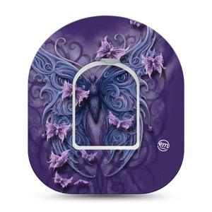 ExpressionMed Purple Butterfly Pod Tape with center sticker