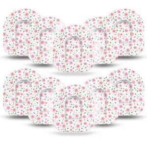 ExpressionMed Pastel Flowers Pod Tape 10-Pack Sticker and 10-Pack Tape