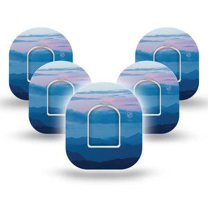 Watercolor Skies Pod Patch 5-Pack Tape and Sticker
