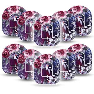 Dark Rose Pod Tape 10-Pack with center stickers