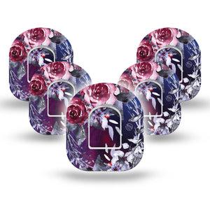 Dark Rose Pod Tape 5-Pack with center stickers