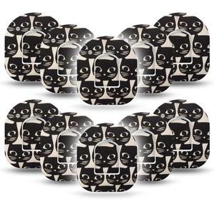 Black Cats Pod Patch 10-Pack with center stickers